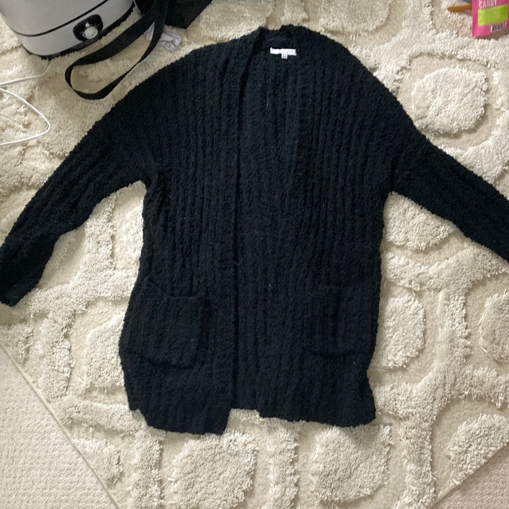 Black oversized cardigan